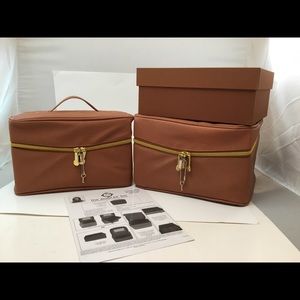 Joy Mangano Jewel Kit Trio Org Cases Cognac NIB